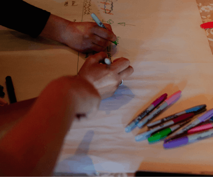 Workshop con materiales colaborativos